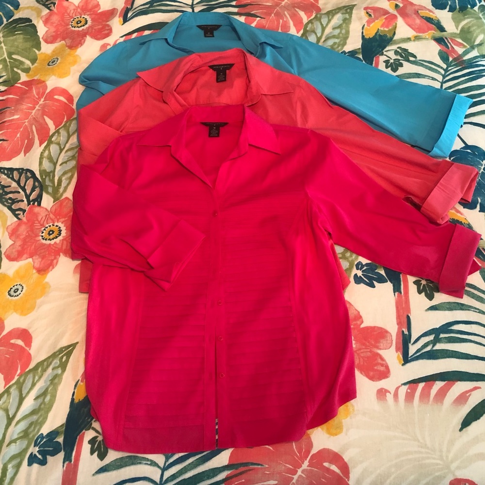 Investments 3/4 Sleeve Blouses Lot of 3 1X